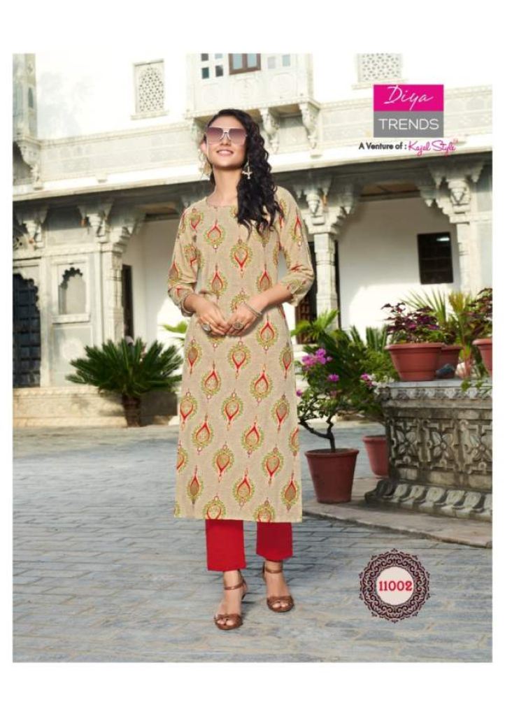 Diya Trends Gardencity Vol 11 Fancy Designer Casual Wear Kurti Catalog