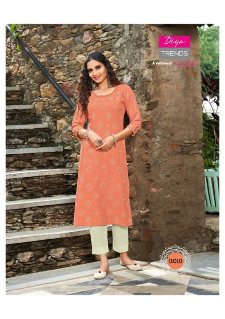 Diya Trends Gardencity Vol 11 Fancy Designer Casual Wear Kurti Catalog