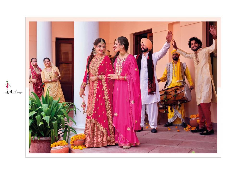 Eba Hurma Vol 36 Wedding Wear Embroidery Salwar Suits Catalog
