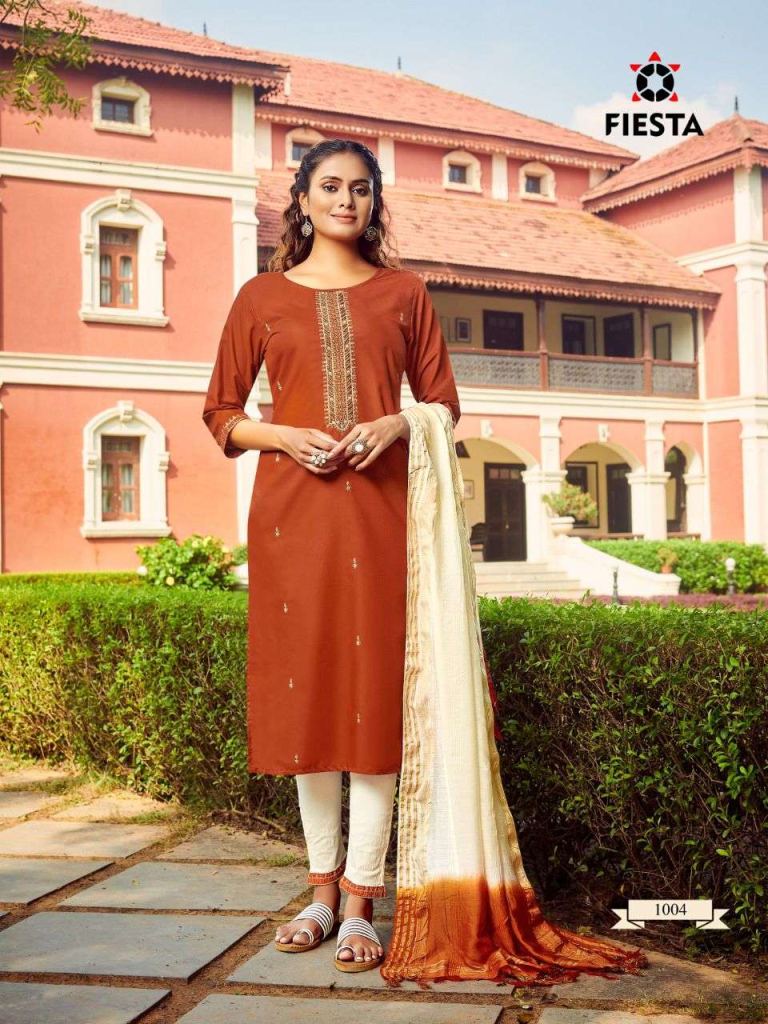 Fiesta Gulbaag Kurtis With Bottom And Dupatta Catalog