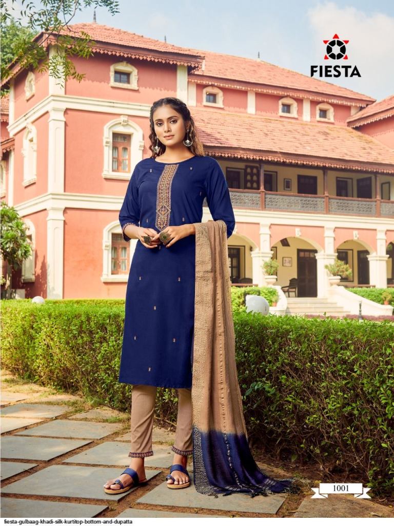 Fiesta Gulbaag Kurtis With Bottom And Dupatta Catalog