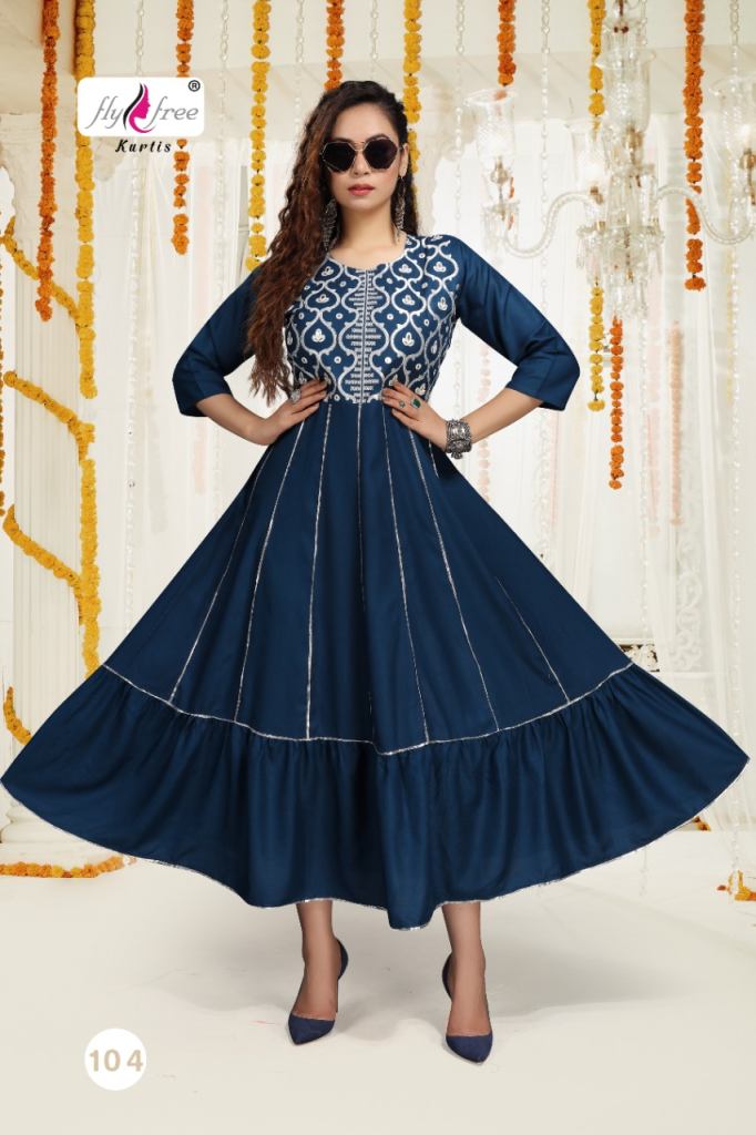 Fly Free Air Fancy Regular Anarkali Kurtis Catalog
