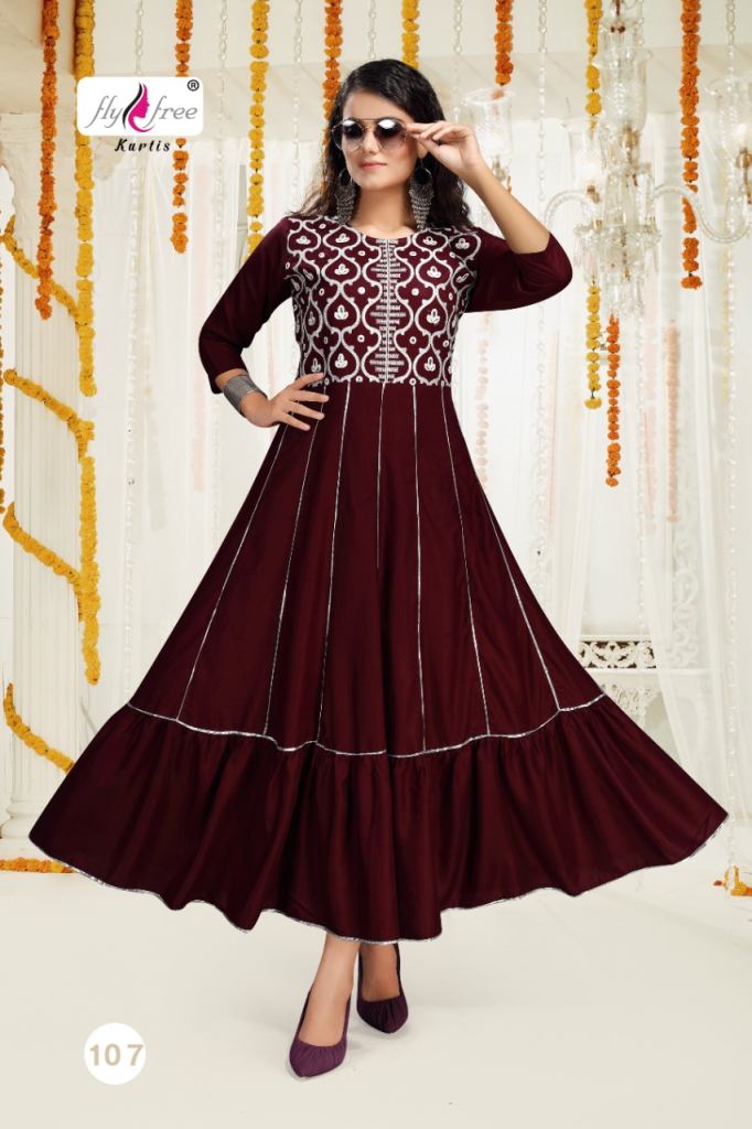 Fly Free Air Fancy Regular Anarkali Kurtis Catalog