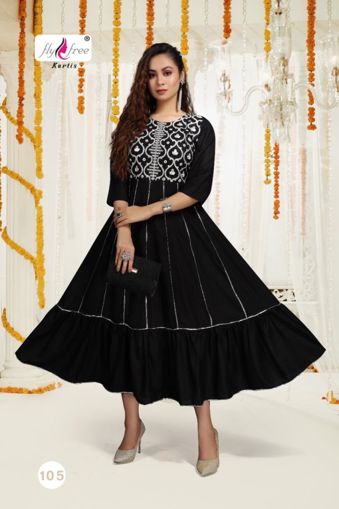 Fly Free Air Fancy Regular Anarkali Kurtis Catalog