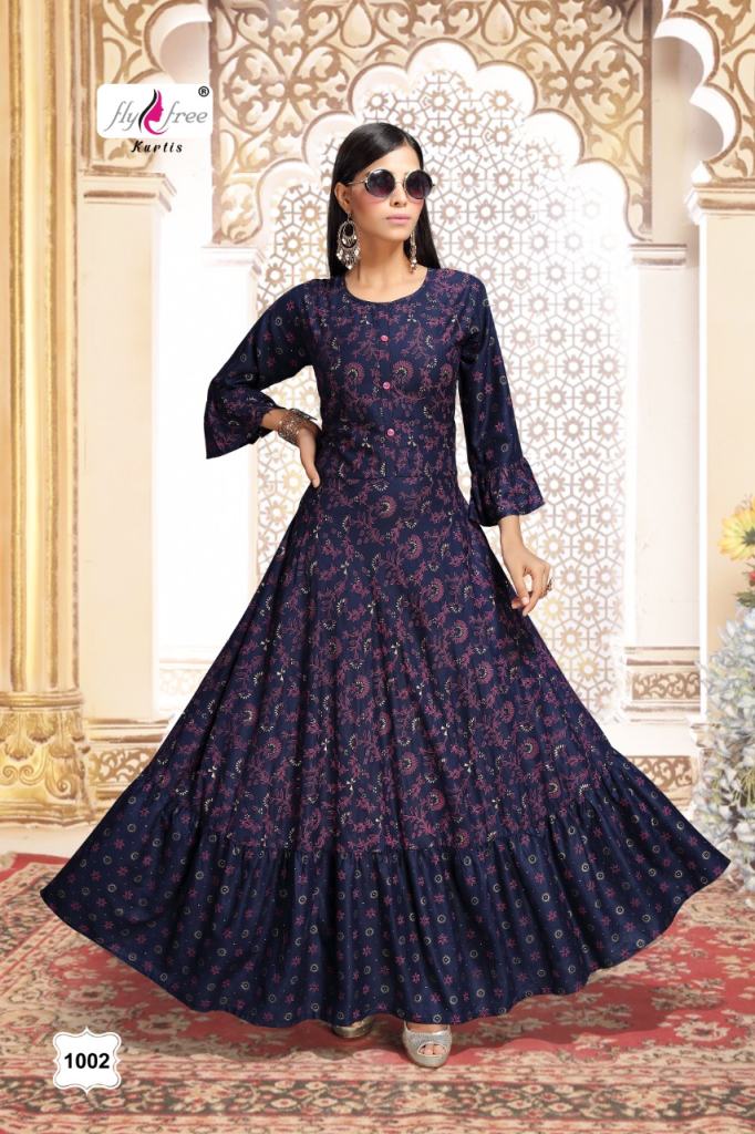 Fly Free Golf Designer Long Kurtis Catalog