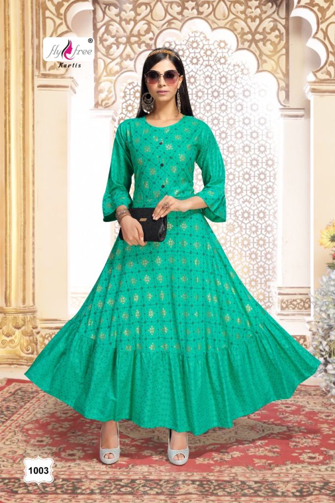 Fly Free Golf Designer Long Kurtis Catalog