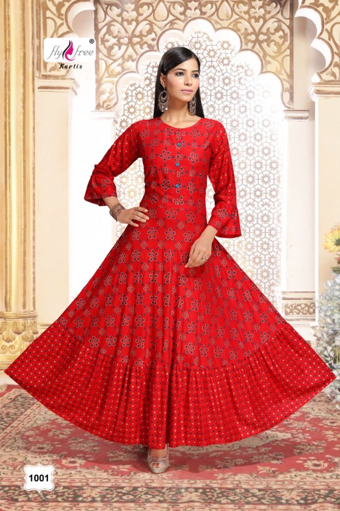 Fly Free Golf Designer Long Kurtis Catalog