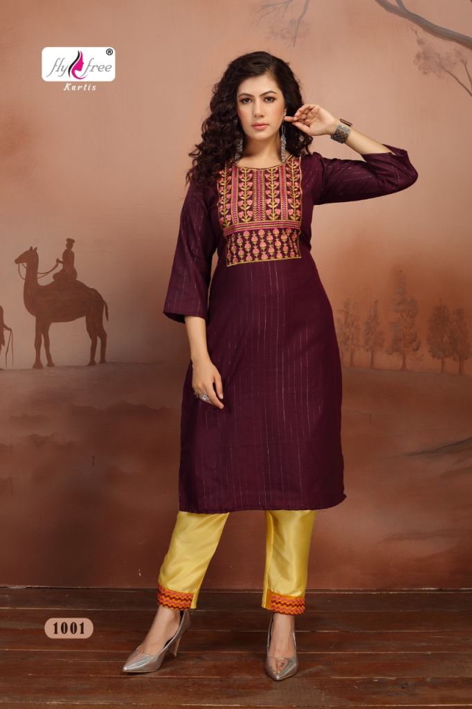 Fly Free Navratan Latest Designer Casual Kurti With Bottom Shopping