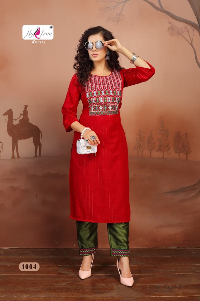 Fly Free Navratan Latest Designer Casual Kurti With Bottom Shopping