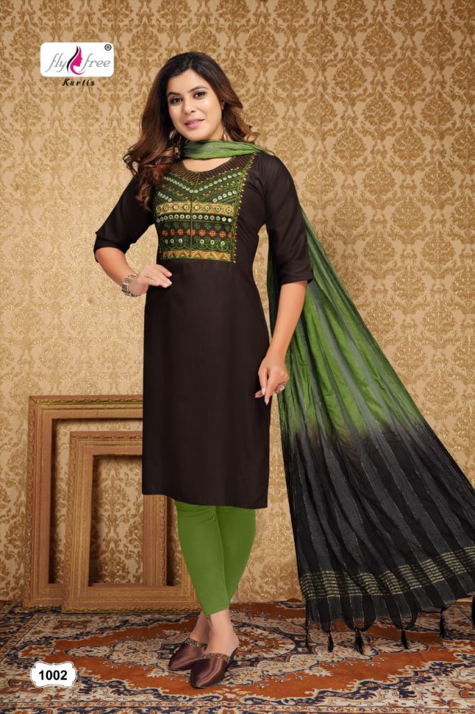 Fly Free Sonakshi Fancy Kurti With Dupatta Catalog