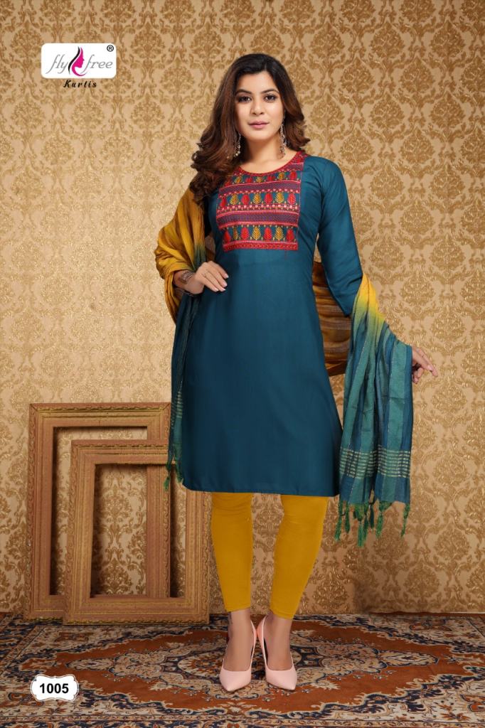 Fly Free Sonakshi Fancy Kurti With Dupatta Catalog