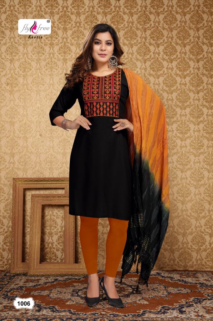 Fly Free Sonakshi Fancy Kurti With Dupatta Catalog