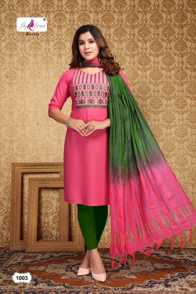 Fly Free Sonakshi Fancy Kurti With Dupatta Catalog