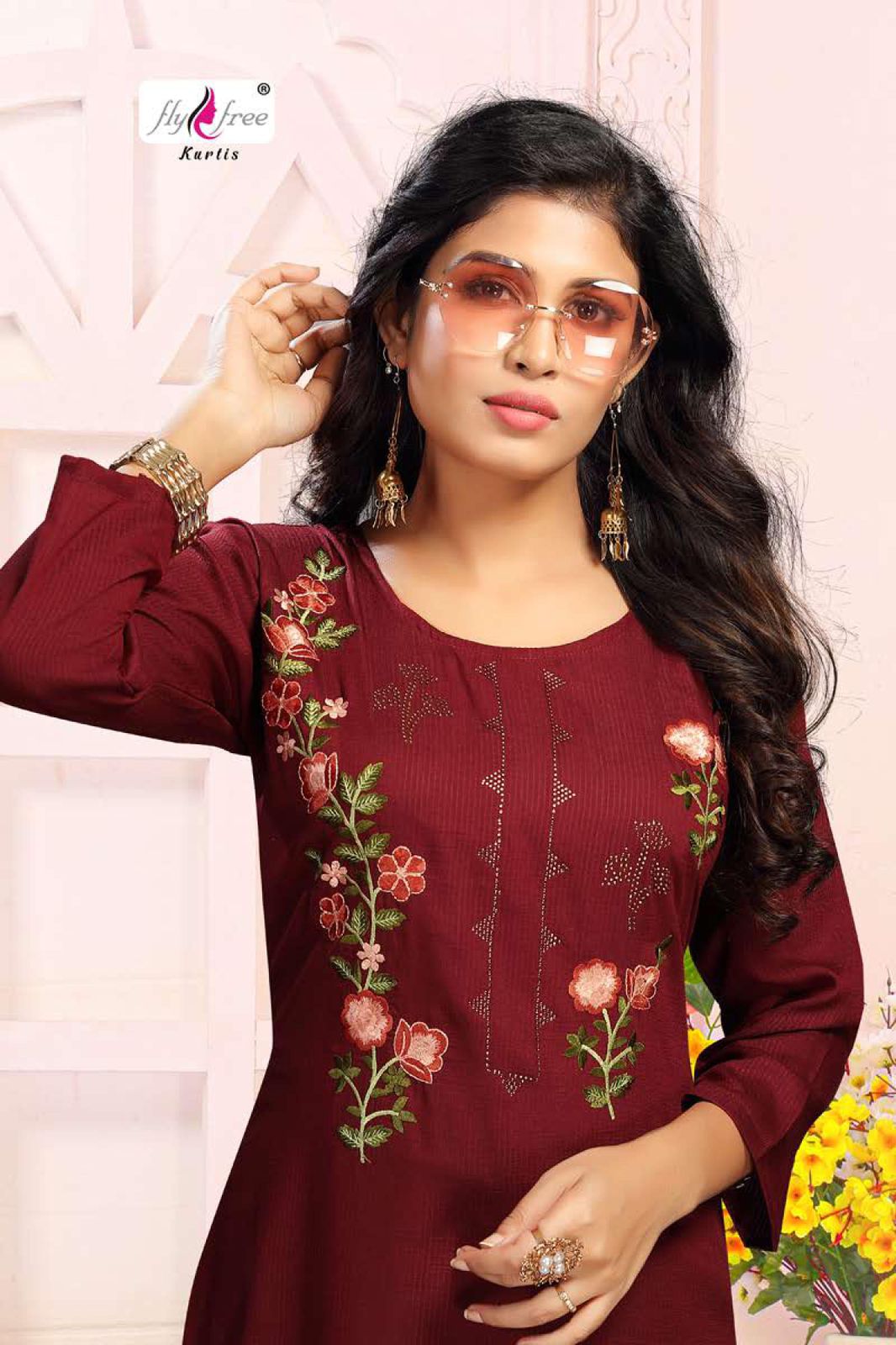 Fly Free Zian Ethnic Wear Ready Made Top With Bottom And Dupatta Catalog