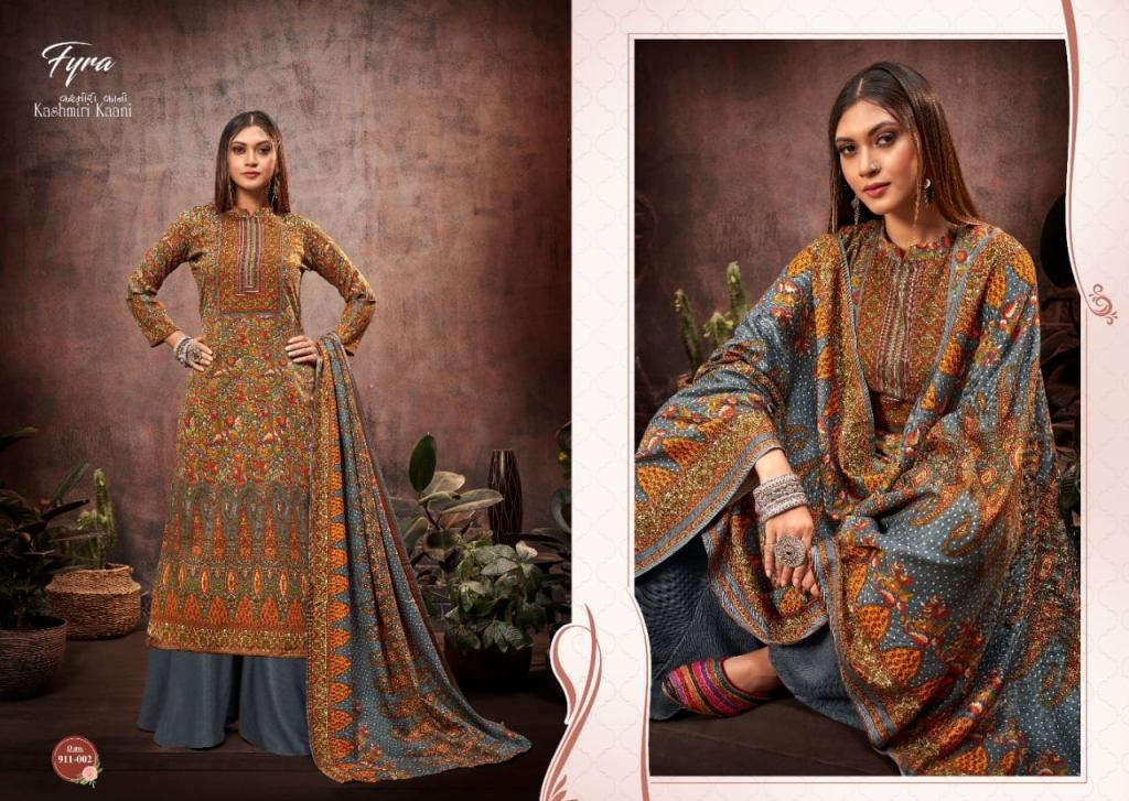 Fyra Kashmirl Kaani Wool Spun Pashmina Collection