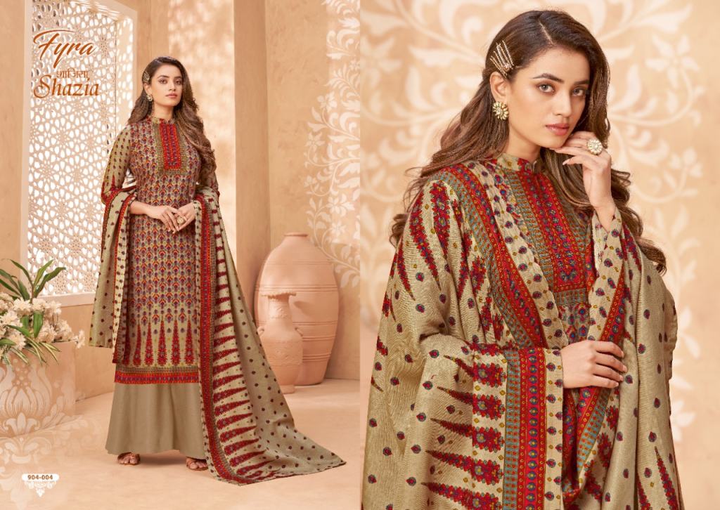 Fyra Shazia Digital Printed Designer Winter Wear Pashmina