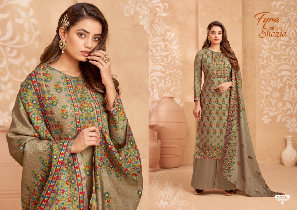 Fyra Shazia Digital Printed Designer Winter Wear Pashmina
