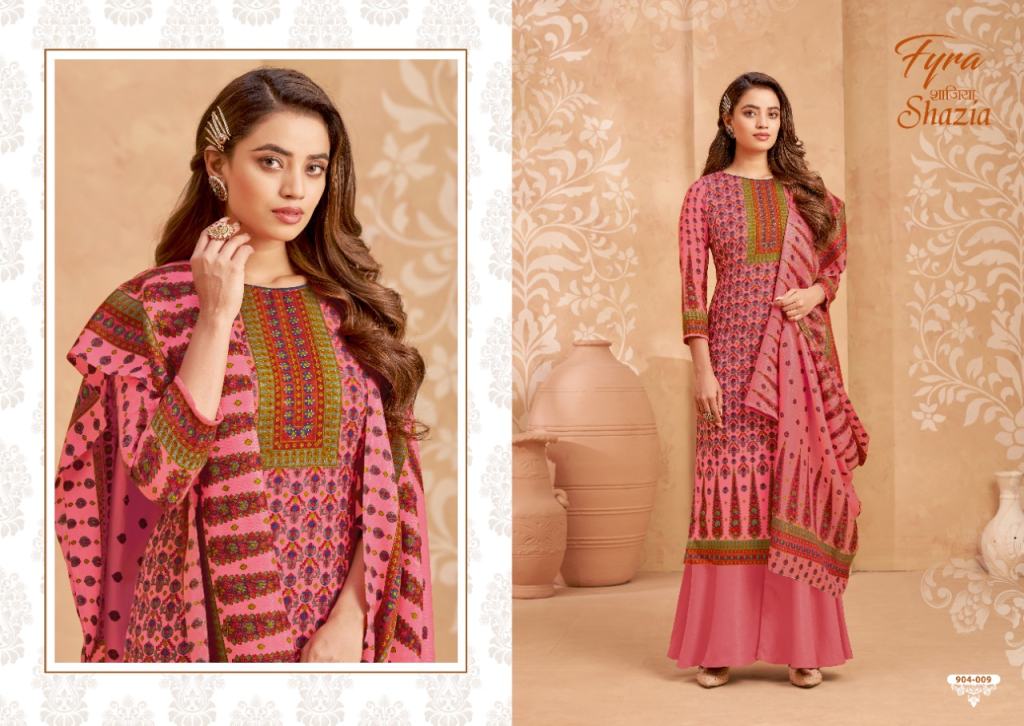 Fyra Shazia Digital Printed Designer Winter Wear Pashmina