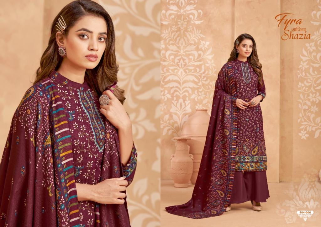 Fyra Shazia Digital Printed Designer Winter Wear Pashmina