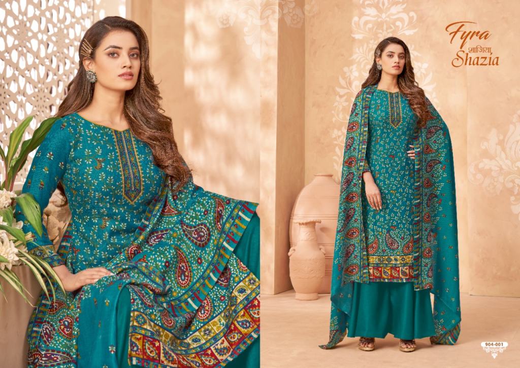 Fyra Shazia Digital Printed Designer Winter Wear Pashmina