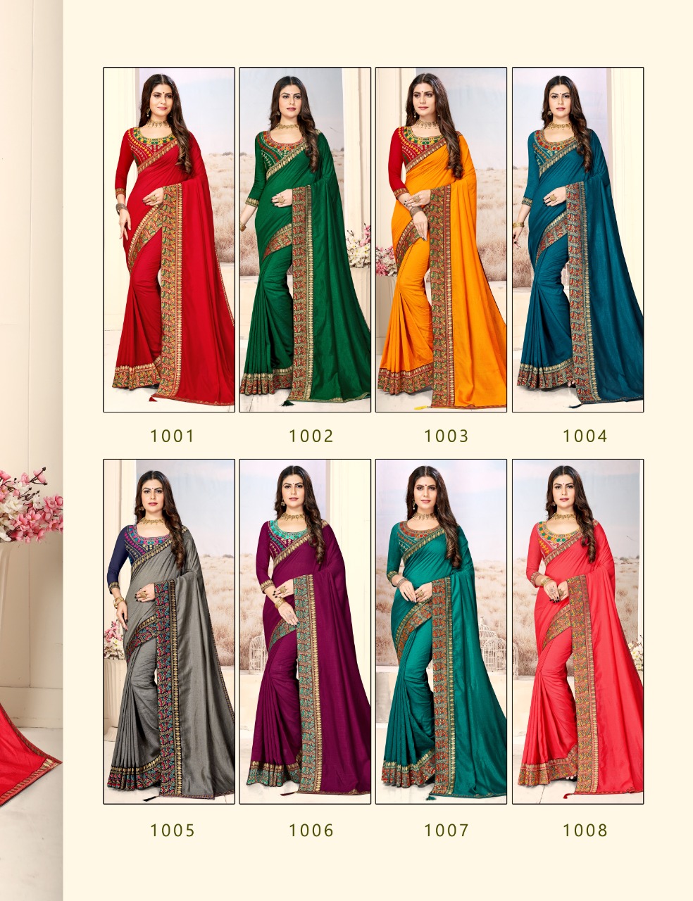 Ranjna Jain Tara Fancy Border Work Blouse Occasional Wear Saree Collction