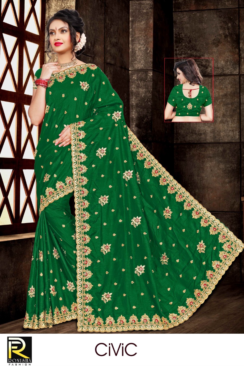 Ranjna Civic Embroidery Worked Heavy Stone Wedding Collection