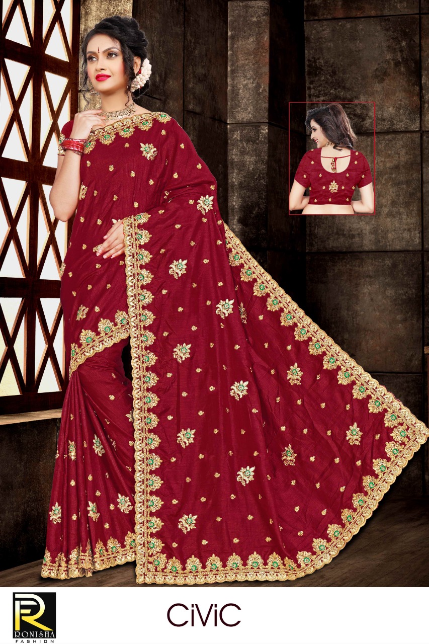 Ranjna Civic Embroidery Worked Heavy Stone Wedding Collection