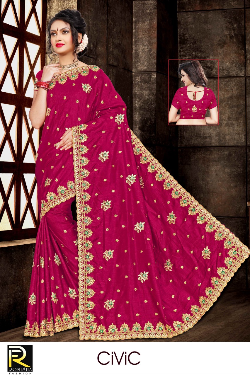Ranjna Civic Embroidery Worked Heavy Stone Wedding Collection