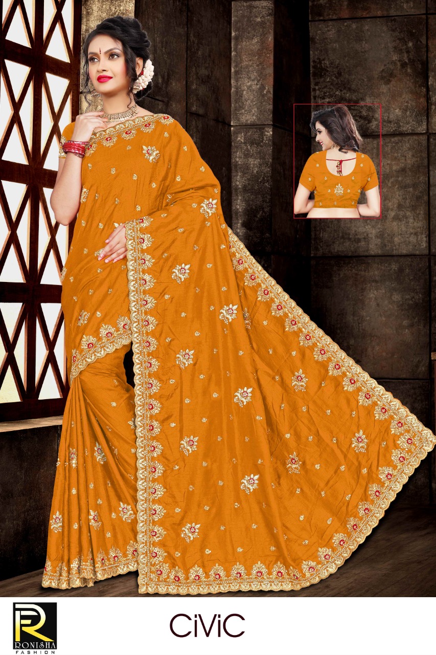 Ranjna Civic Embroidery Worked Heavy Stone Wedding Collection