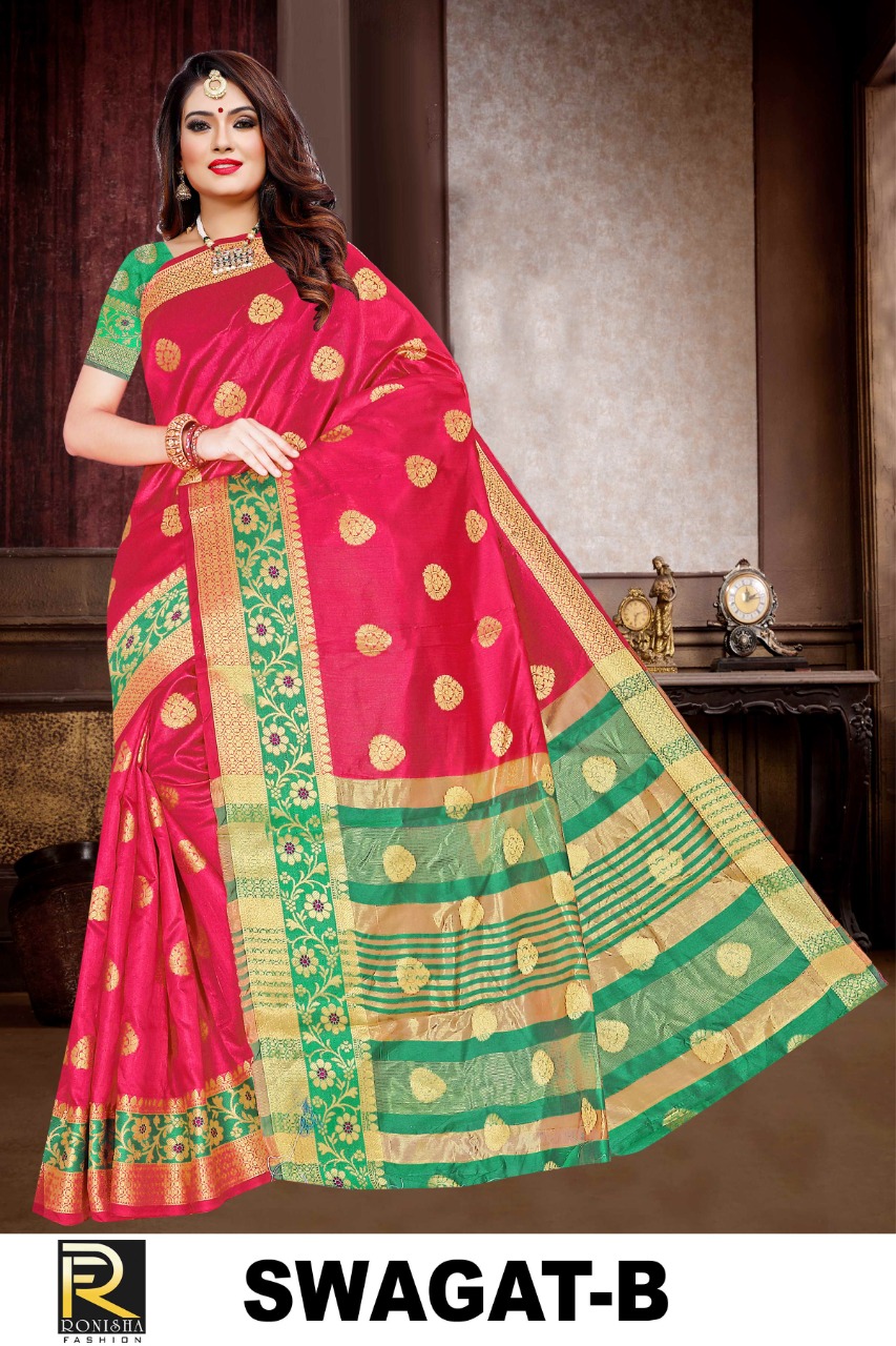 Ranjna Swagat Ethnik Wear Silk Saree Collction Wholesale Shop
