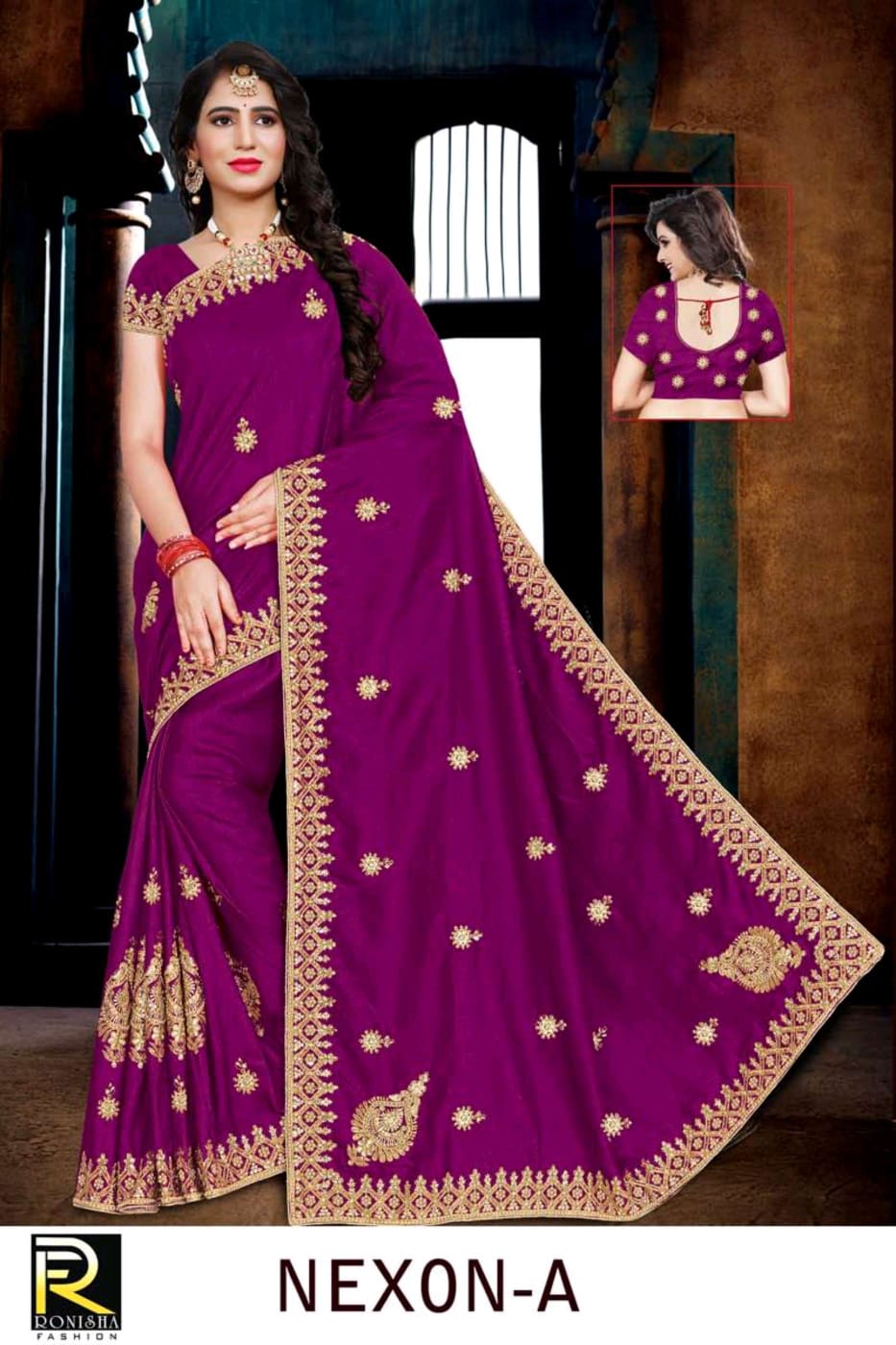 Ranjna Nexon Embroidery Jari Worked Heavy Diamond Wedding Saree Collecton
