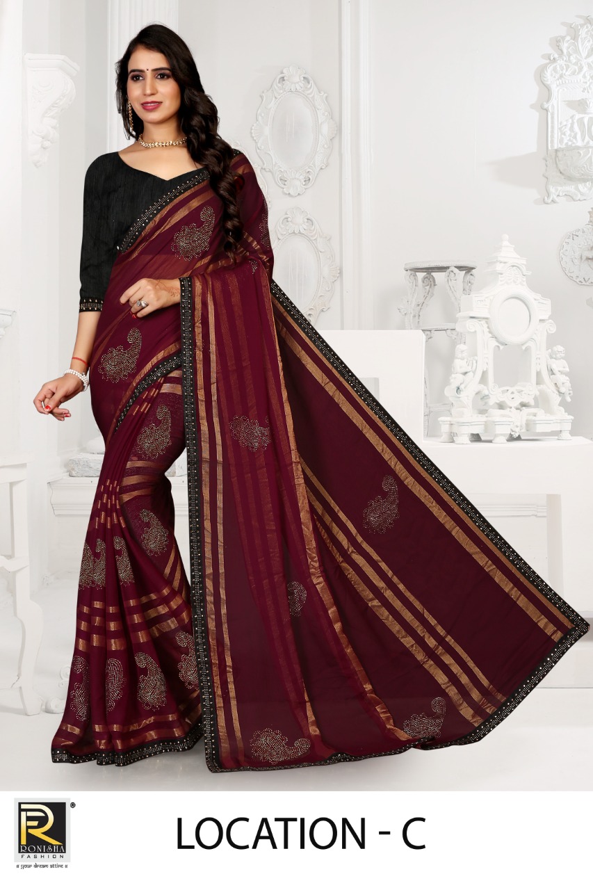 Ranjna Location Siroski Diamond Ciffone Beautiful Collection Online Shop
