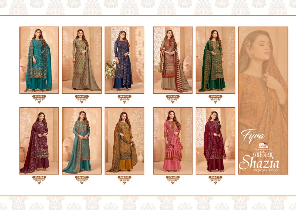 Fyra Shazia Digital Printed Designer Winter Wear Pashmina