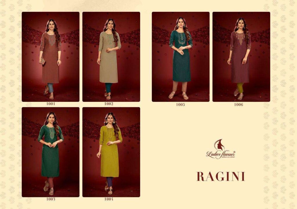 Ladies Flavour Ragini Designer Kurtis Embroidery Kurtis Catalog