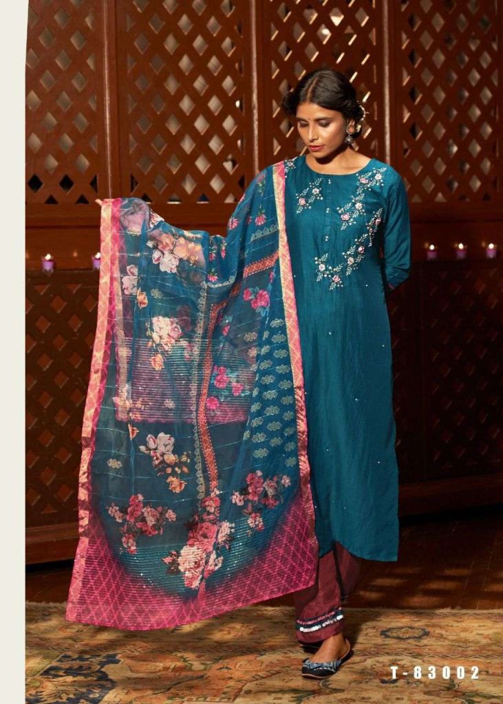 Kalki Tirth Vol-2 Pure Viscose Silk Kurtis With Bottom And Dupatta Catalog