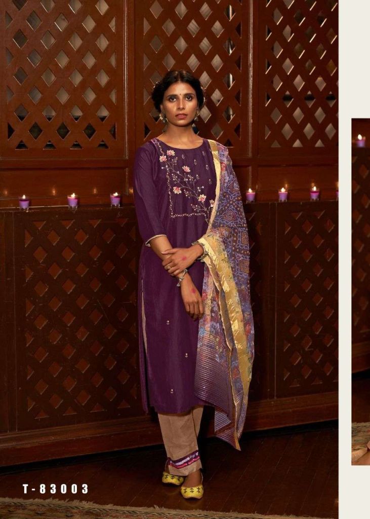 Kalki Tirth Vol-2 Pure Viscose Silk Kurtis With Bottom And Dupatta Catalog
