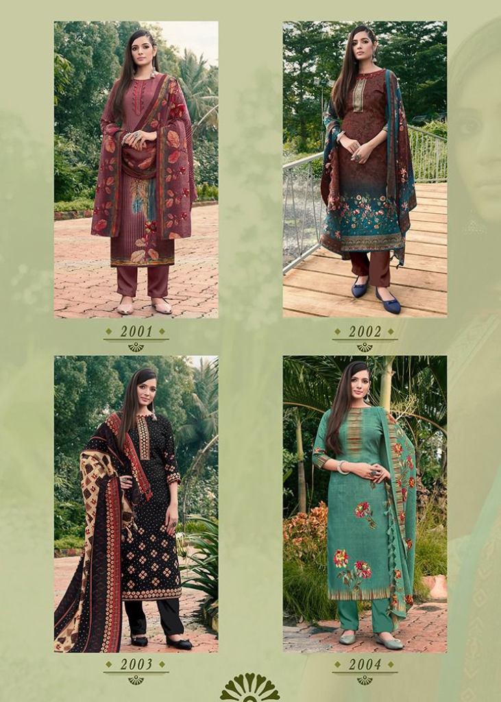 Kay Vee Sorin Pashmina Digital Print Dress Material Catalog