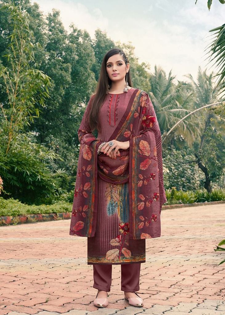Kay Vee Sorin Pashmina Digital Print Dress Material Catalog