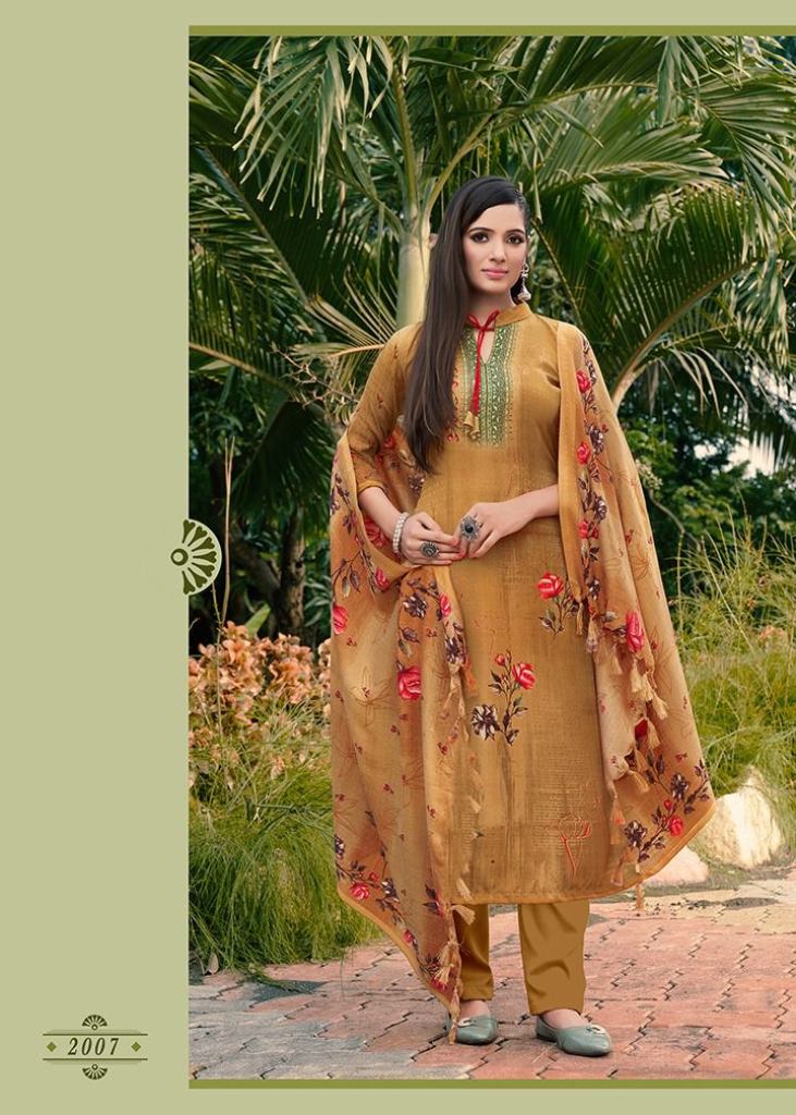 Kay Vee Sorin Pashmina Digital Print Dress Material Catalog