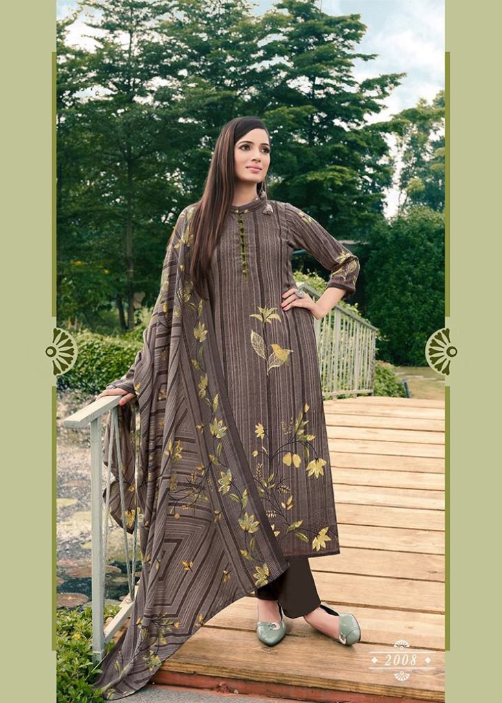 Kay Vee Sorin Pashmina Digital Print Dress Material Catalog