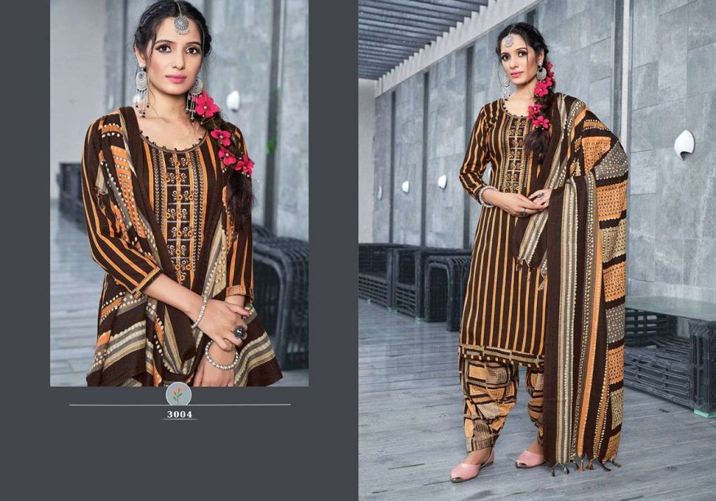 Kay Vee Suits Tarang Patiyala Pure Pasmina With Work Dress Material Shop