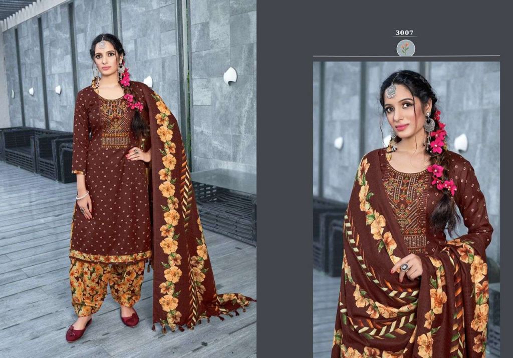 Kay Vee Suits Tarang Patiyala Pure Pasmina With Work Dress Material Shop