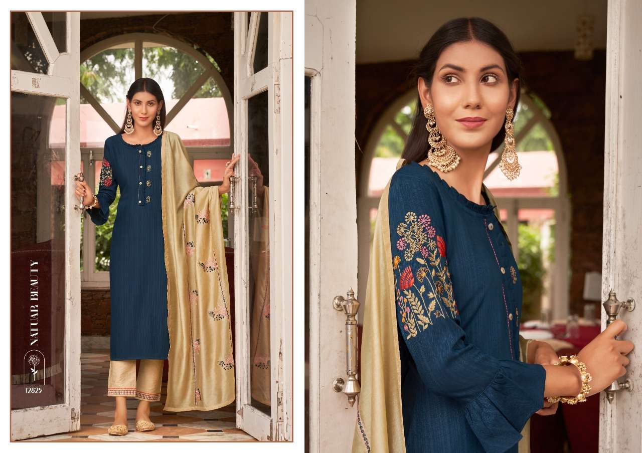 Kessi Kajree Kivi Sundri Heavy Reyon With Work Kurtis With Bottom And Dupatta Catalog