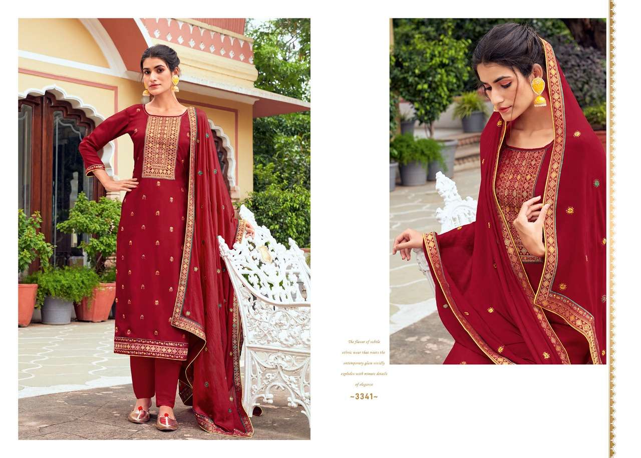 Kessi Rangoon Aaradhya Heavy Muslin With Work Readymade Dress Material Catalog
