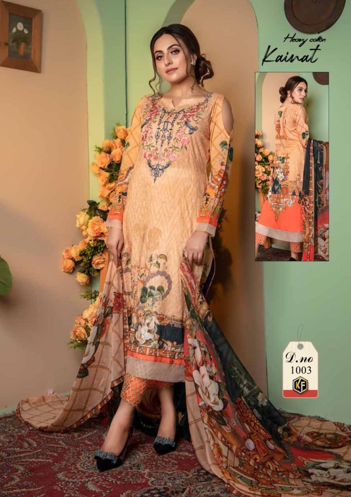 Keval Fab Kainat Luxury Cotton Collection Vol 1 Cotton Karachi Pakistani Suit Catalog