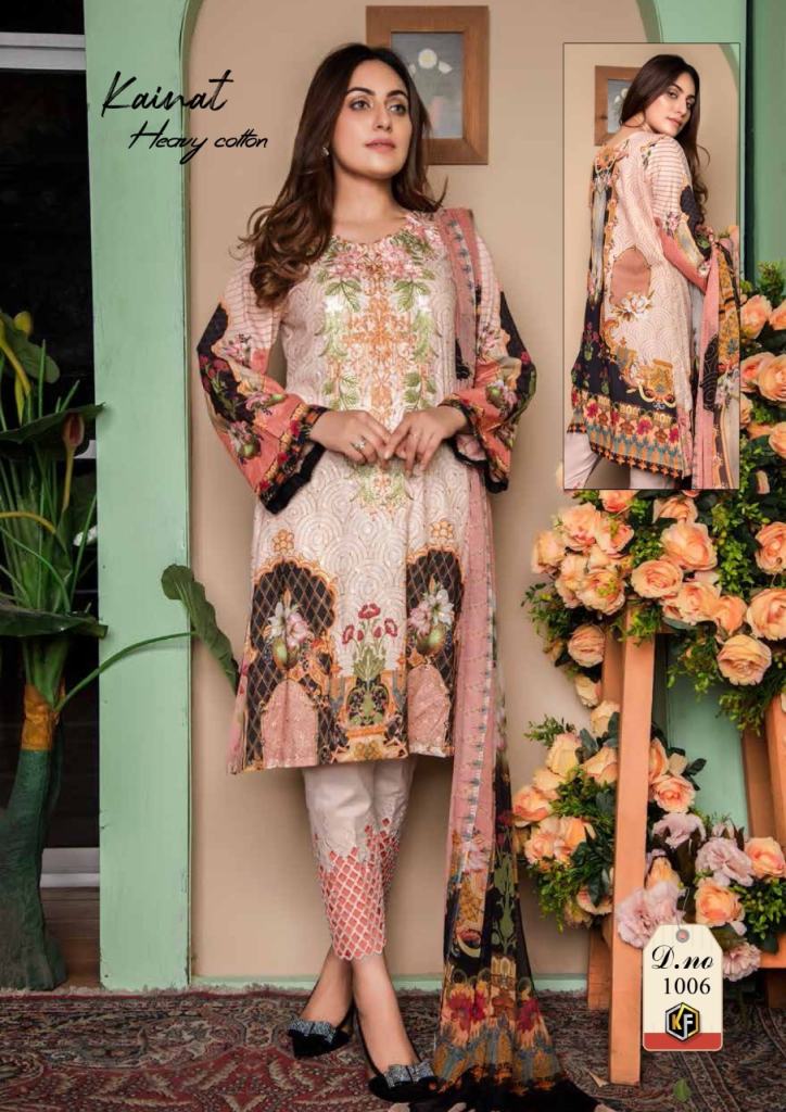 Keval Fab Kainat Luxury Cotton Collection Vol 1 Cotton Karachi Pakistani Suit Catalog