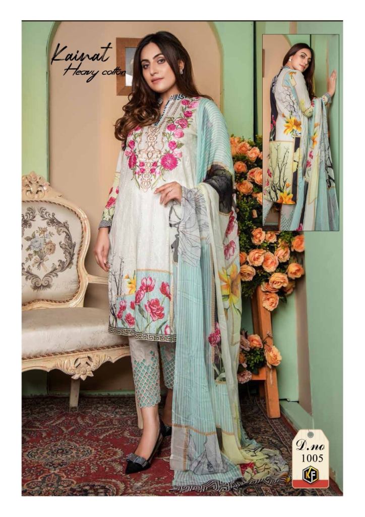 Keval Fab Kainat Luxury Cotton Collection Vol 1 Cotton Karachi Pakistani Suit Catalog