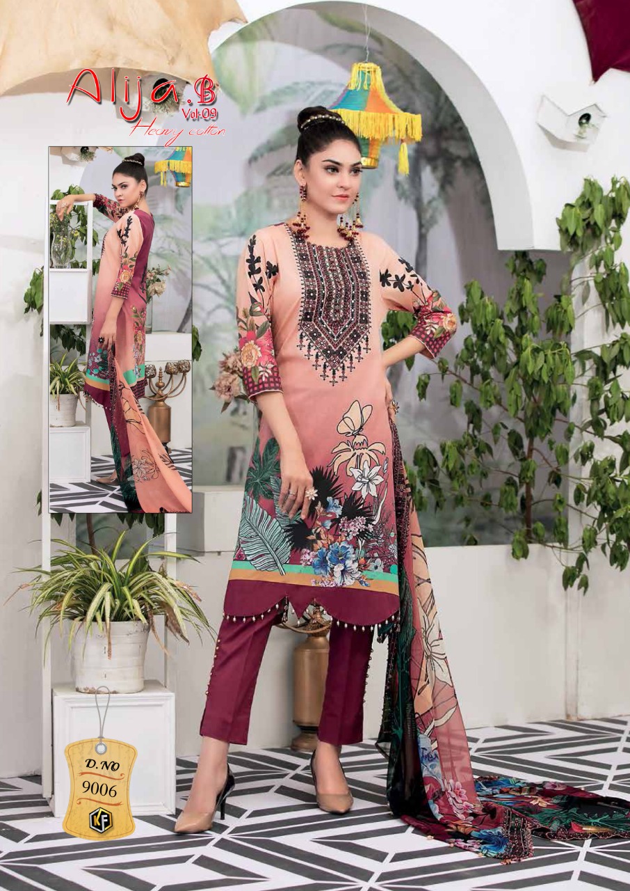 Keval Fab   Hit Alija B Vol 9  catalog   Buy Online Karachi Salwar Suits Dress Material  Low Rate