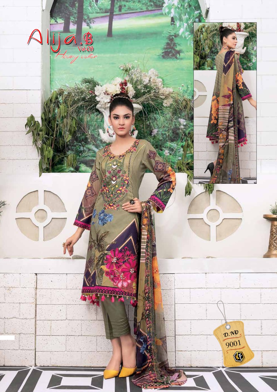 Keval Fab   Hit Alija B Vol 9  catalog   Buy Online Karachi Salwar Suits Dress Material  Low Rate