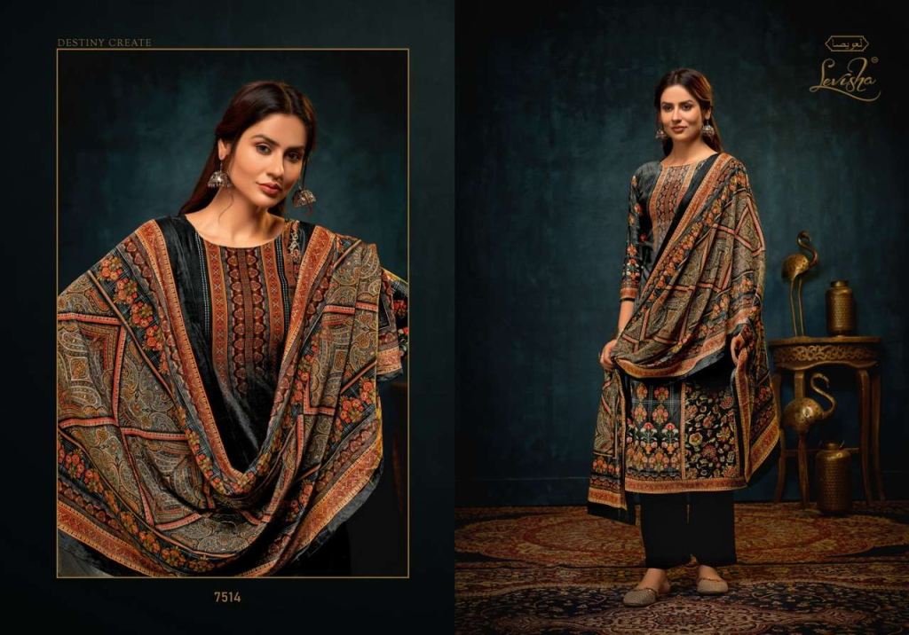 Levisha Surbhi Vol 2 Pure Velvet With Digital Print Salwar Suits